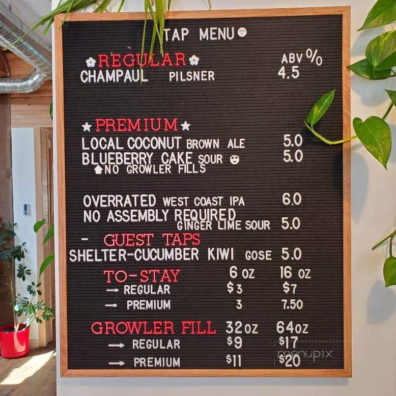 Malty National Brewing - Regina, SK menu_pic