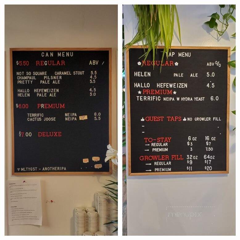 Malty National Brewing - Regina, SK menu_pic