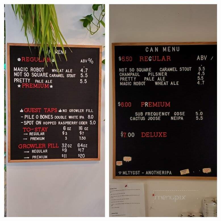 Malty National Brewing - Regina, SK menu_pic