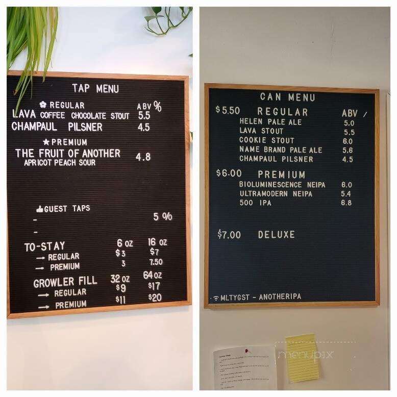 Malty National Brewing - Regina, SK menu_pic
