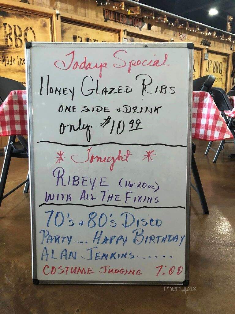 J3 BBQ & Homemade Ice Cream - Bainbridge, GA menu_pic