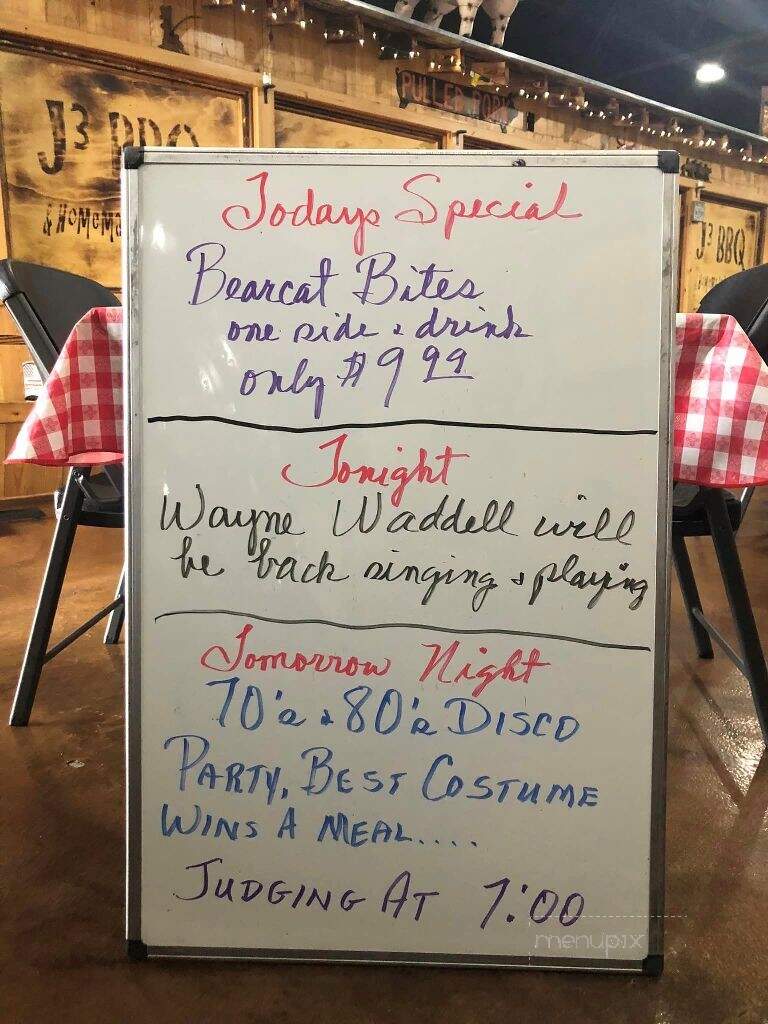 J3 BBQ & Homemade Ice Cream - Bainbridge, GA menu_pic