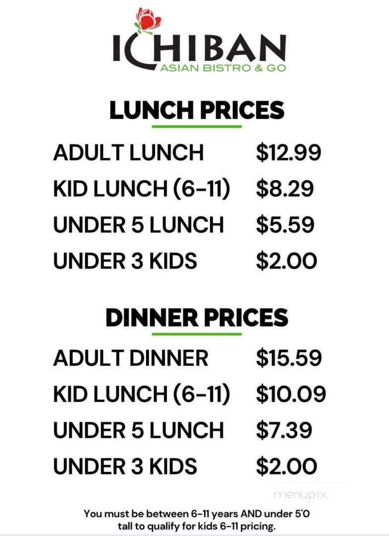 Ichiban Buffet - Madison, MS menu_pic