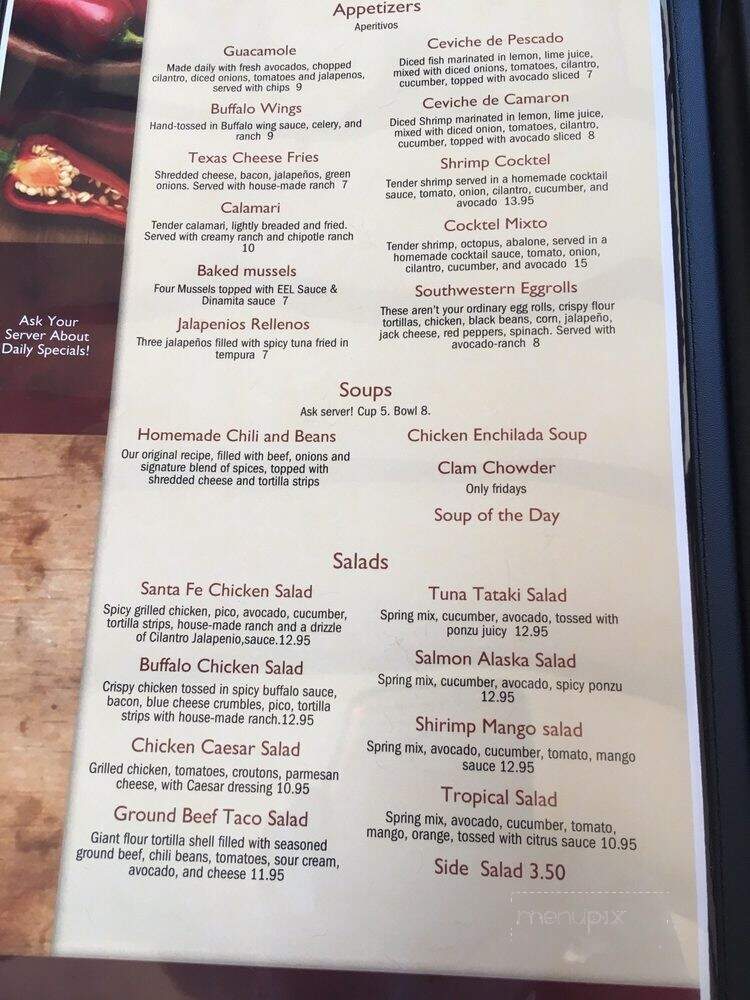 DV's Mexican Grill - Ventura, CA menu_pic