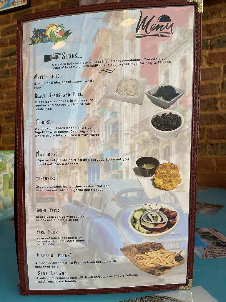 Taste of Havana - Lenoir, NC menu_pic