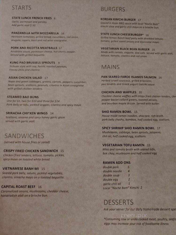 State Lunch - Augusta, ME menu_pic