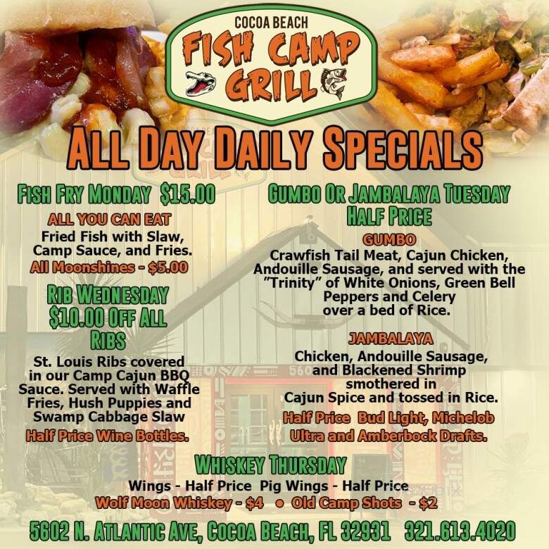 Cocoa Beach Fish Camp Grill - Cocoa Beach, FL menu_pic