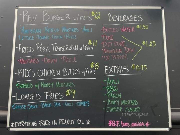 Dashboard Food Truck - Greenwood, IN menu_pic