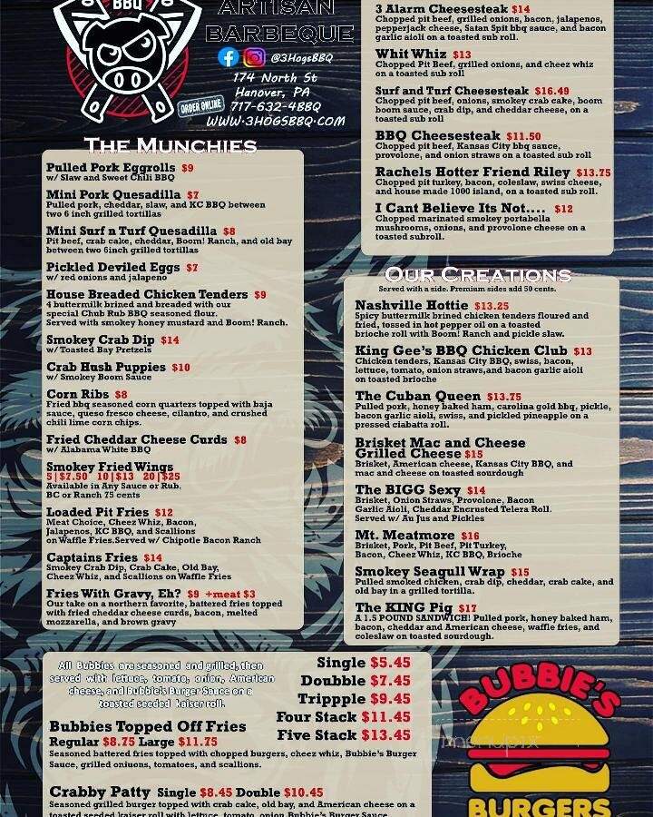 Brewery Fire - Taneytown, MD menu_pic