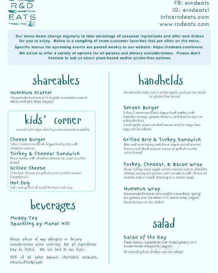 Brewery Fire - Taneytown, MD menu_pic