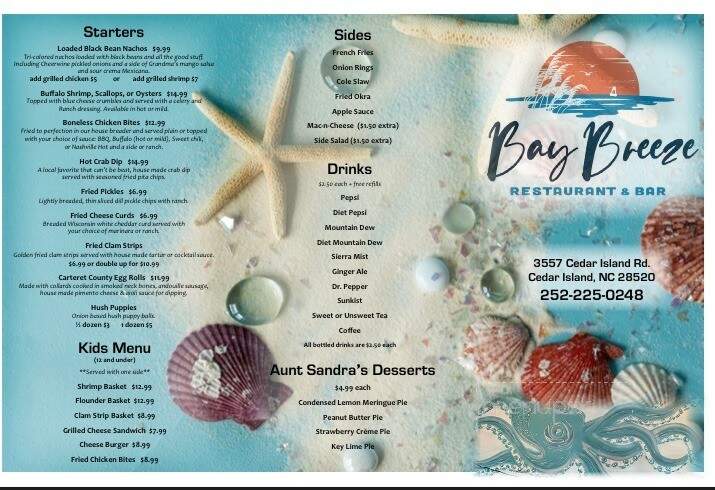 Bay Breeze Restaurant & Bar - Cedar Island, NC