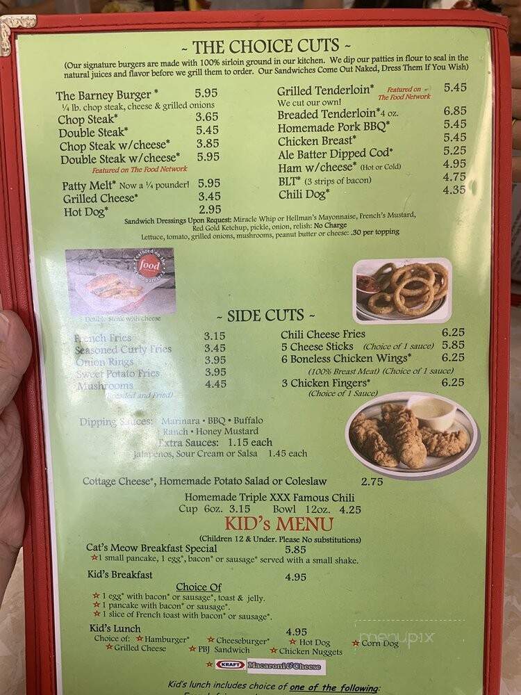 Triple X Family Restaurant - West Lafayette, IN menu_pic
