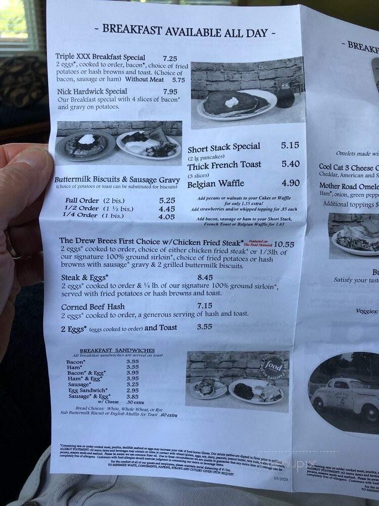 Triple X Family Restaurant - West Lafayette, IN menu_pic