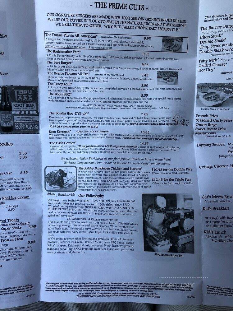 Triple X Family Restaurant - West Lafayette, IN menu_pic