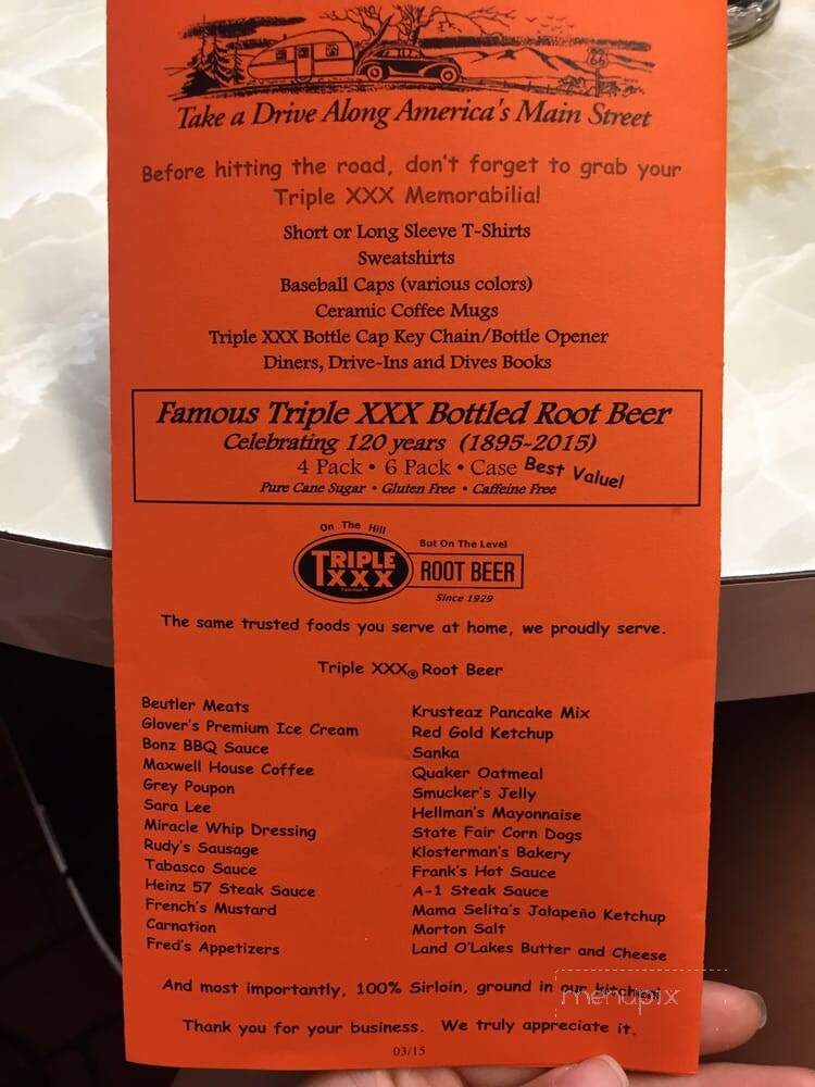 Triple X Family Restaurant - West Lafayette, IN menu_pic