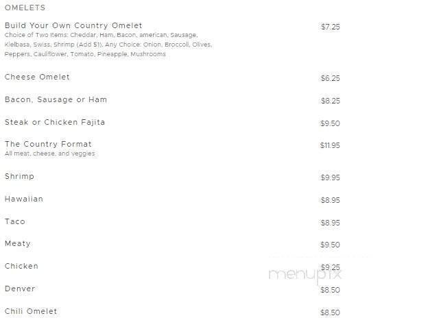 Deb's Cafe - Alsea, OR menu_pic
