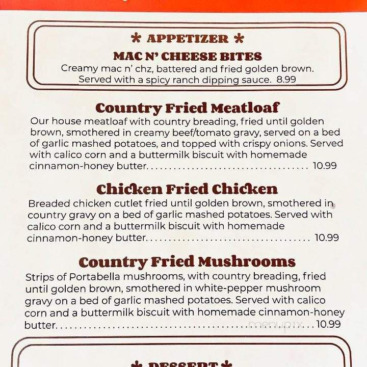 Cafe Brule - Vermillion, SD menu_pic