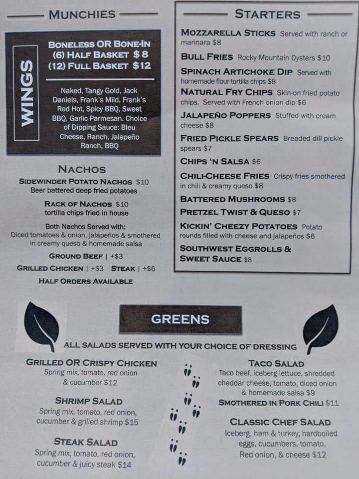 Backaracks Sports Bar & Restaurant - Scottsbluff, NE menu_pic