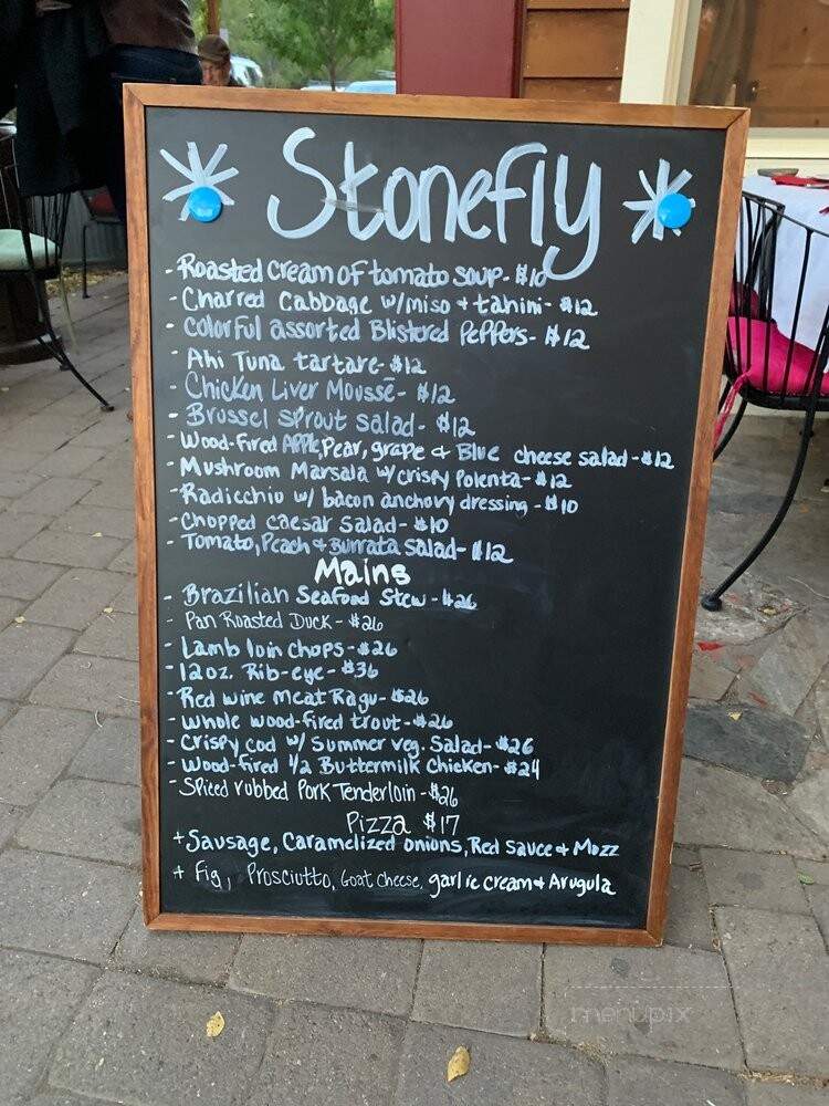 Stonefly - Markleeville, CA menu_pic