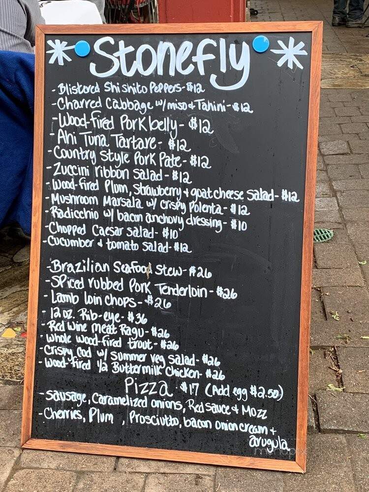 Stonefly - Markleeville, CA menu_pic