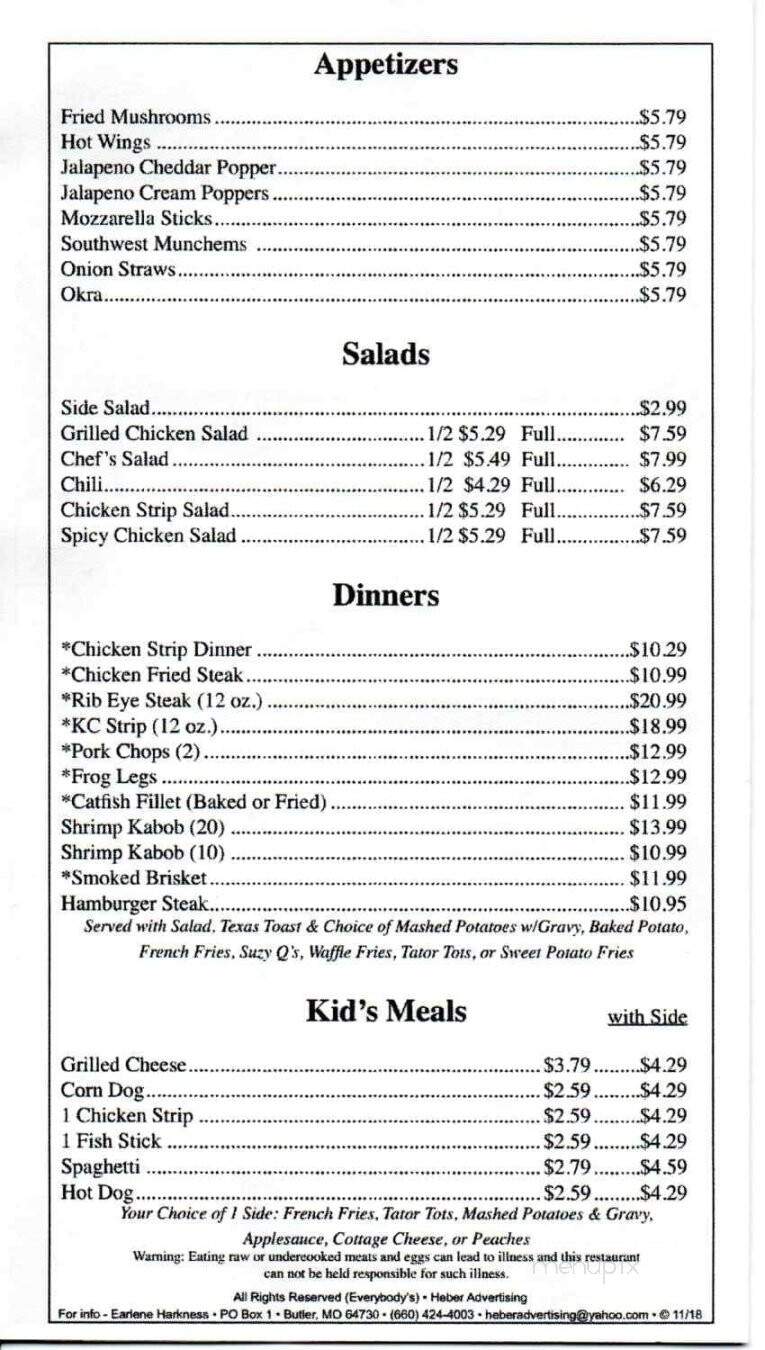 Everybodys - Mound City, KS menu_pic