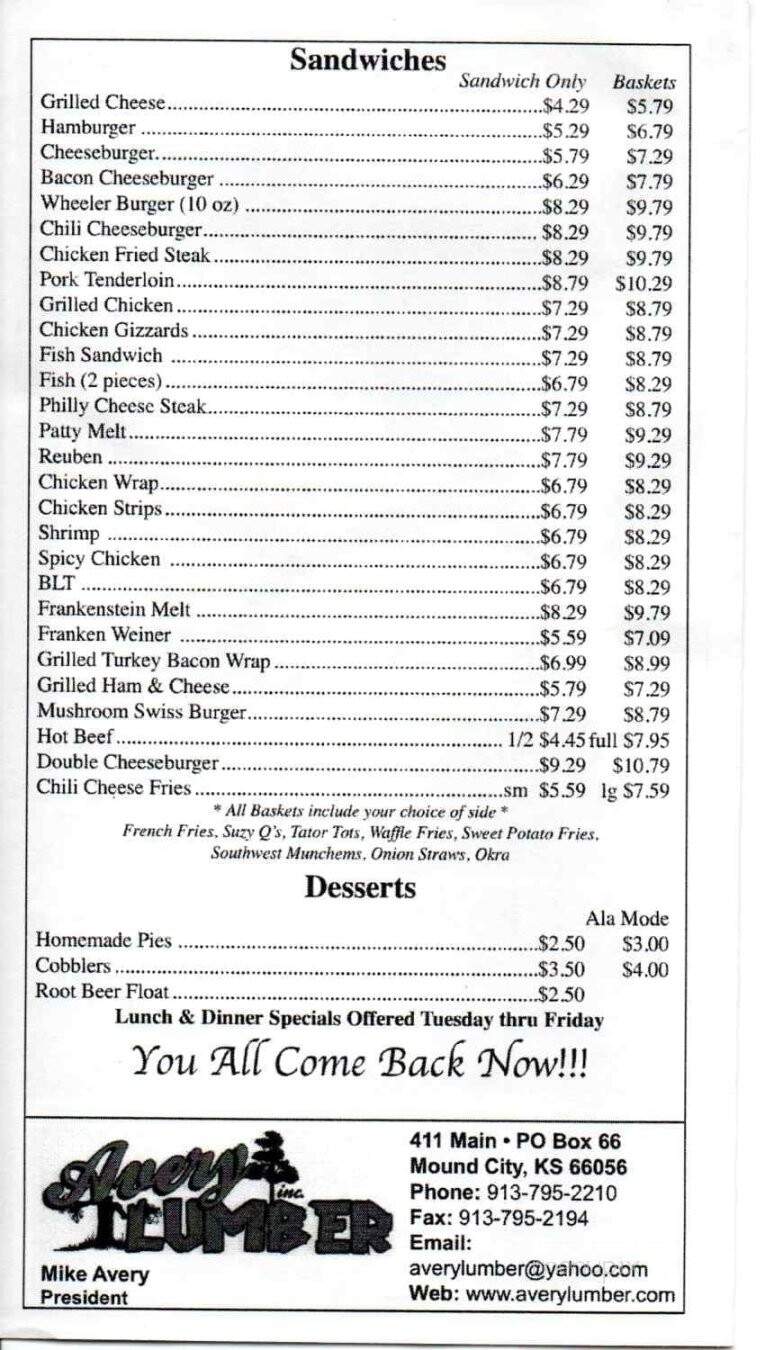 Everybodys - Mound City, KS menu_pic