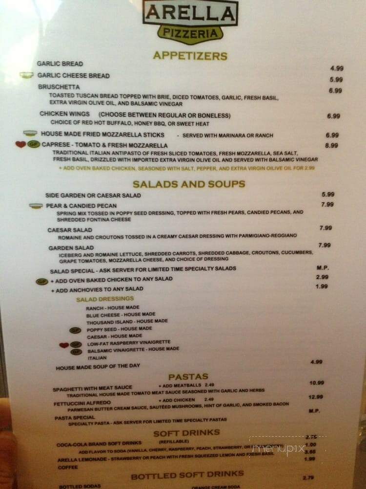 Arella Pizzeria - Bountiful, UT menu_pic