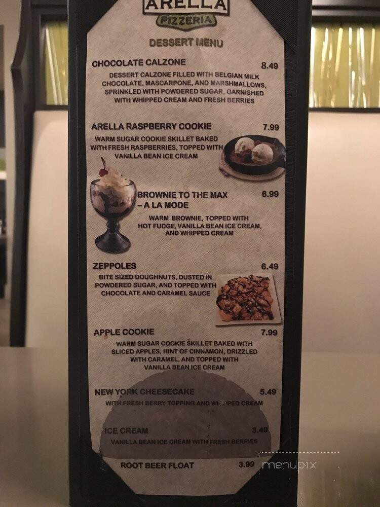 Arella Pizzeria - Bountiful, UT menu_pic