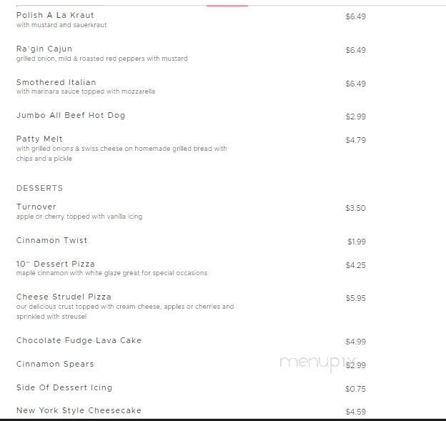 G's Pizzeria & Deli - Bay City, MI menu_pic