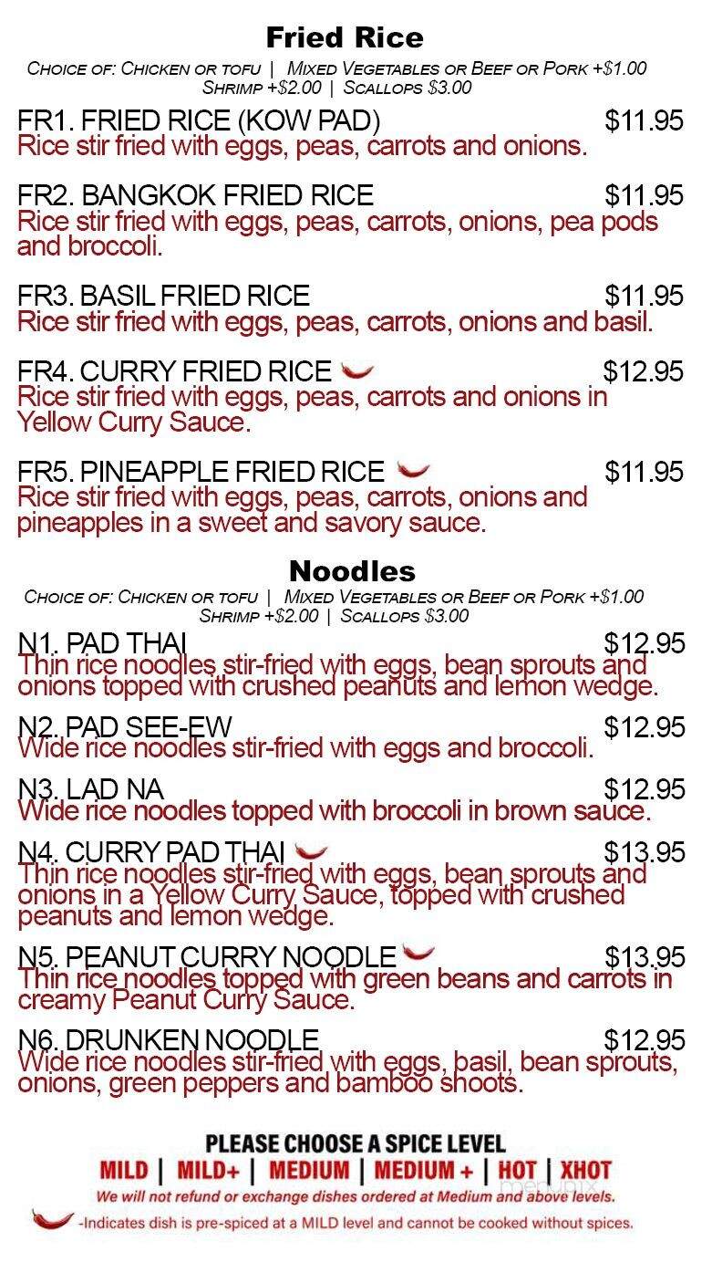 Bangkok Taste - Jenison, MI menu_pic