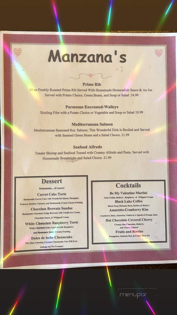 Manzanas Deli - Onaway, MI menu_pic