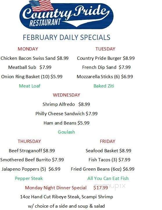 Mitten Truck Stop - Oakley, KS menu_pic