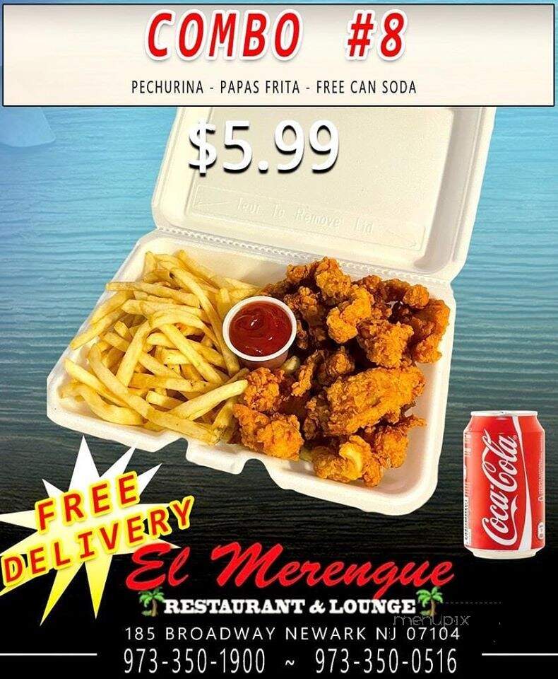 El Merengue Restaurant Inc - Newark, NJ menu_pic