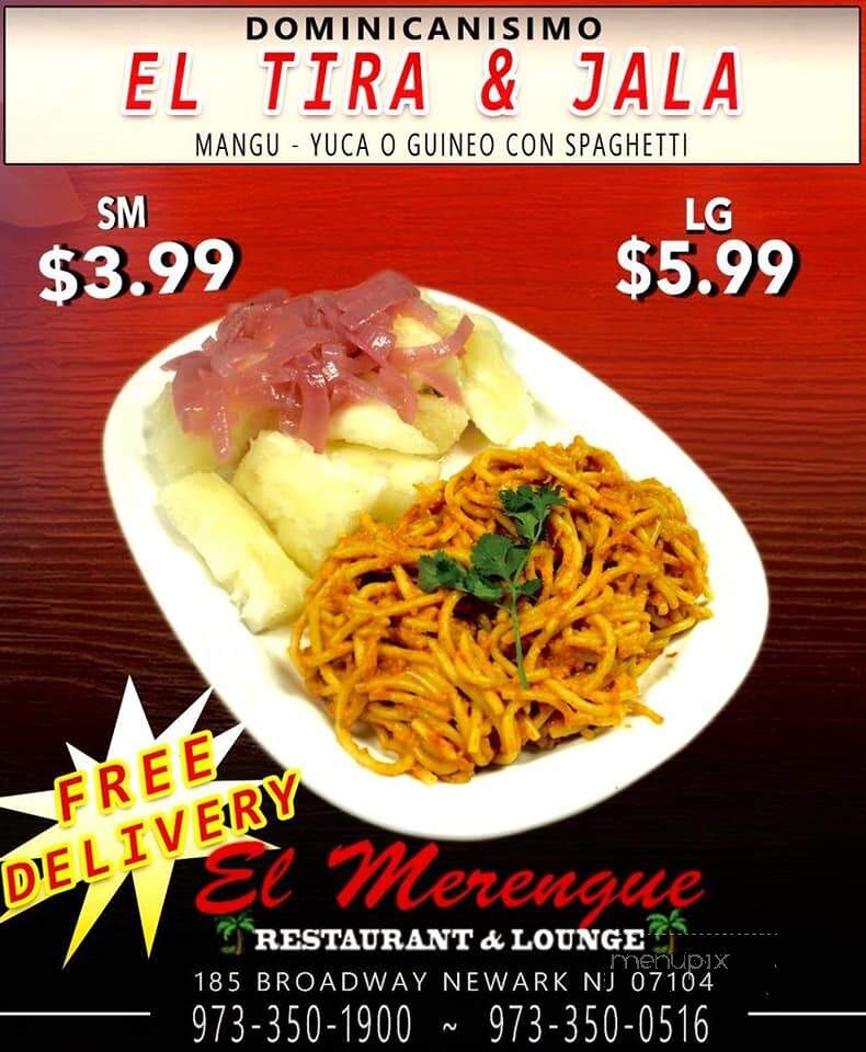El Merengue Restaurant Inc - Newark, NJ menu_pic