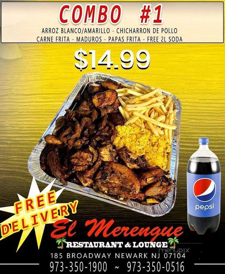 El Merengue Restaurant Inc - Newark, NJ menu_pic