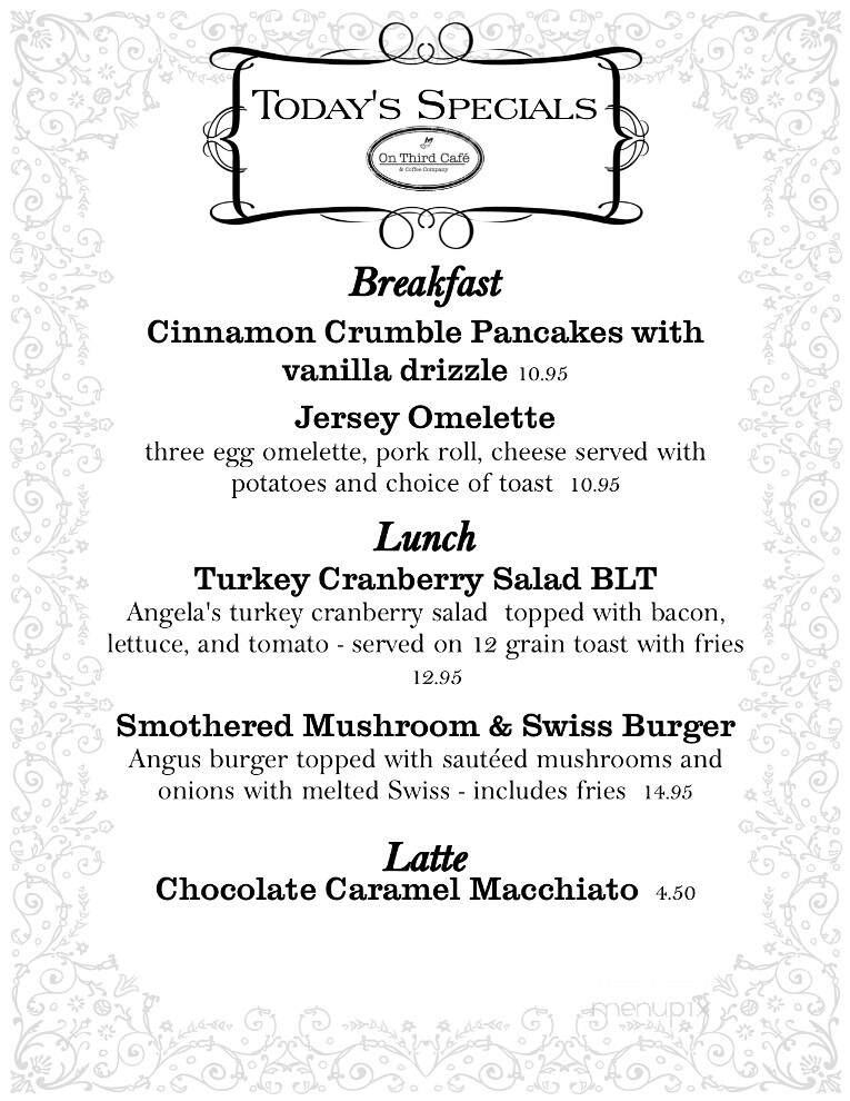 Who's On Third - Spring Lake, NJ menu_pic