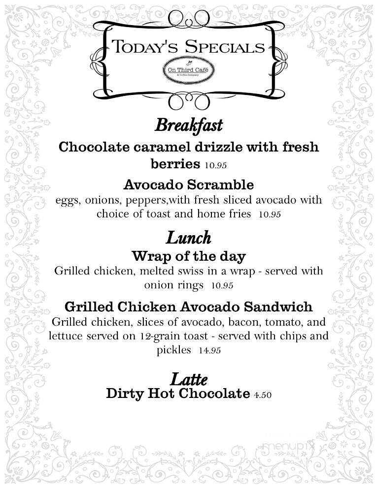Who's On Third - Spring Lake, NJ menu_pic