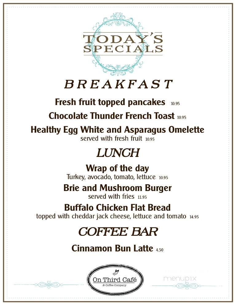 Who's On Third - Spring Lake, NJ menu_pic