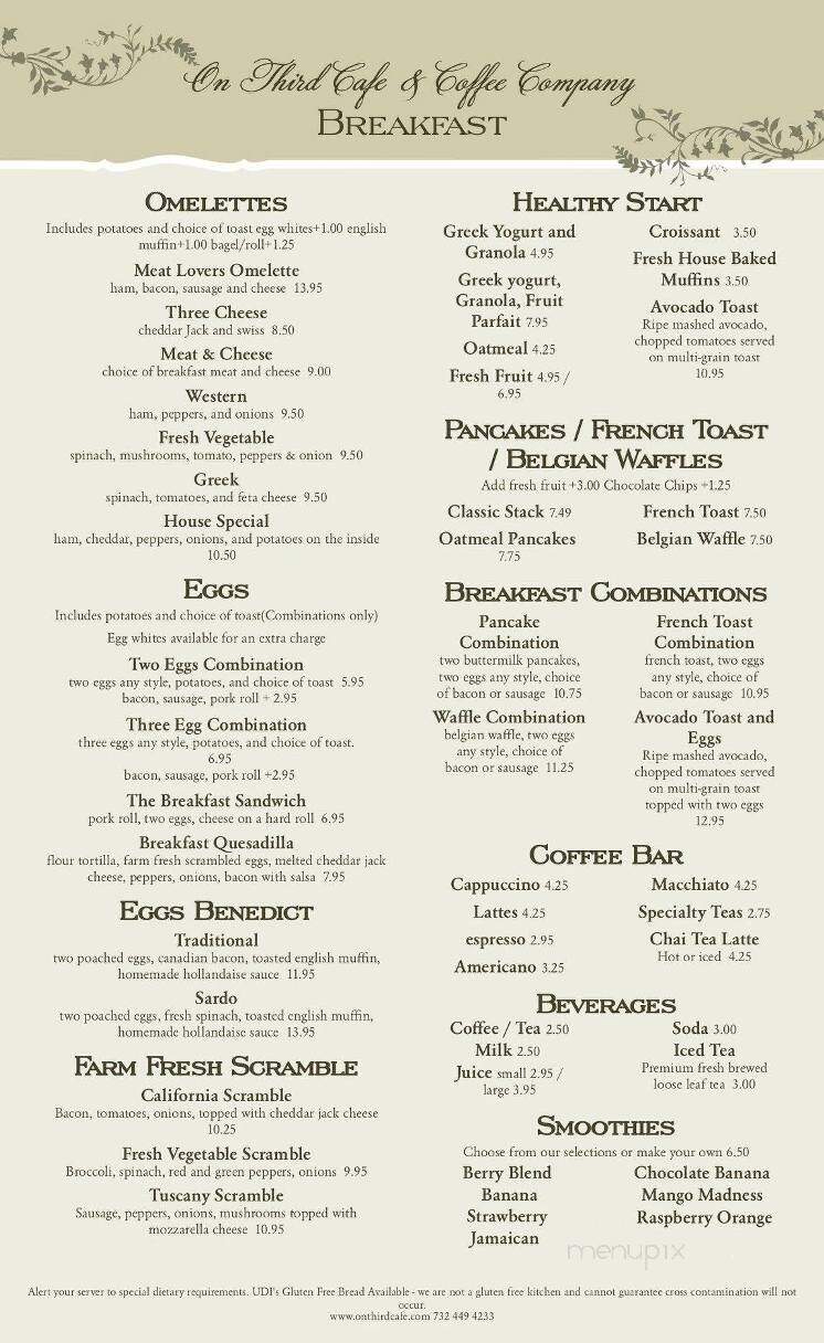 Who's On Third - Spring Lake, NJ menu_pic
