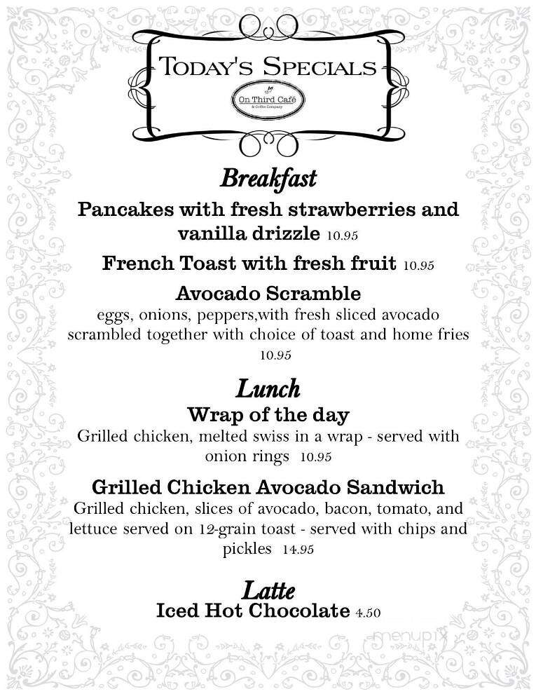 Who's On Third - Spring Lake, NJ menu_pic