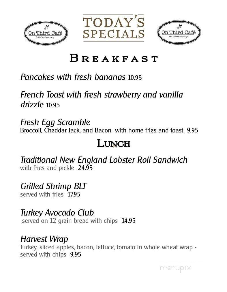 Who's On Third - Spring Lake, NJ menu_pic