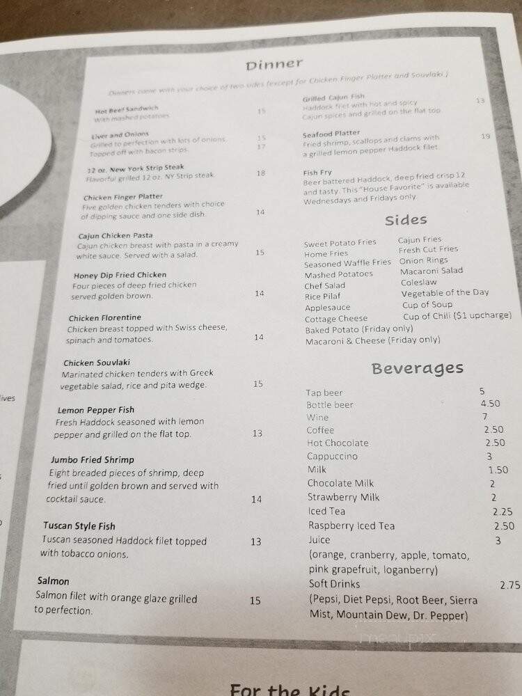 Darrell's Place - Middleport, NY menu_pic