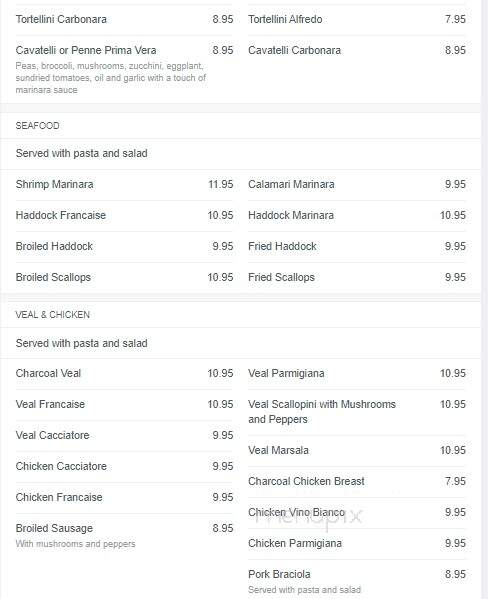 Rico's Ristorante - East Syracuse, NY menu_pic
