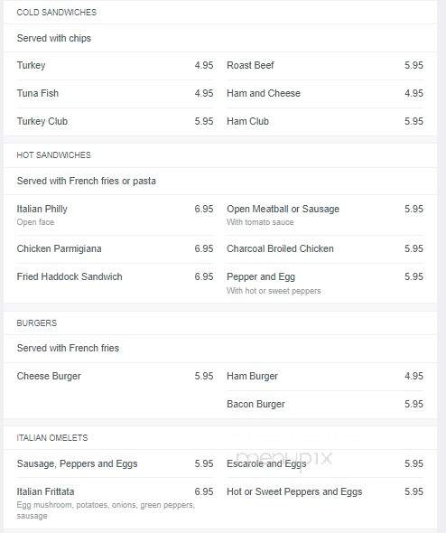 Rico's Ristorante - East Syracuse, NY menu_pic