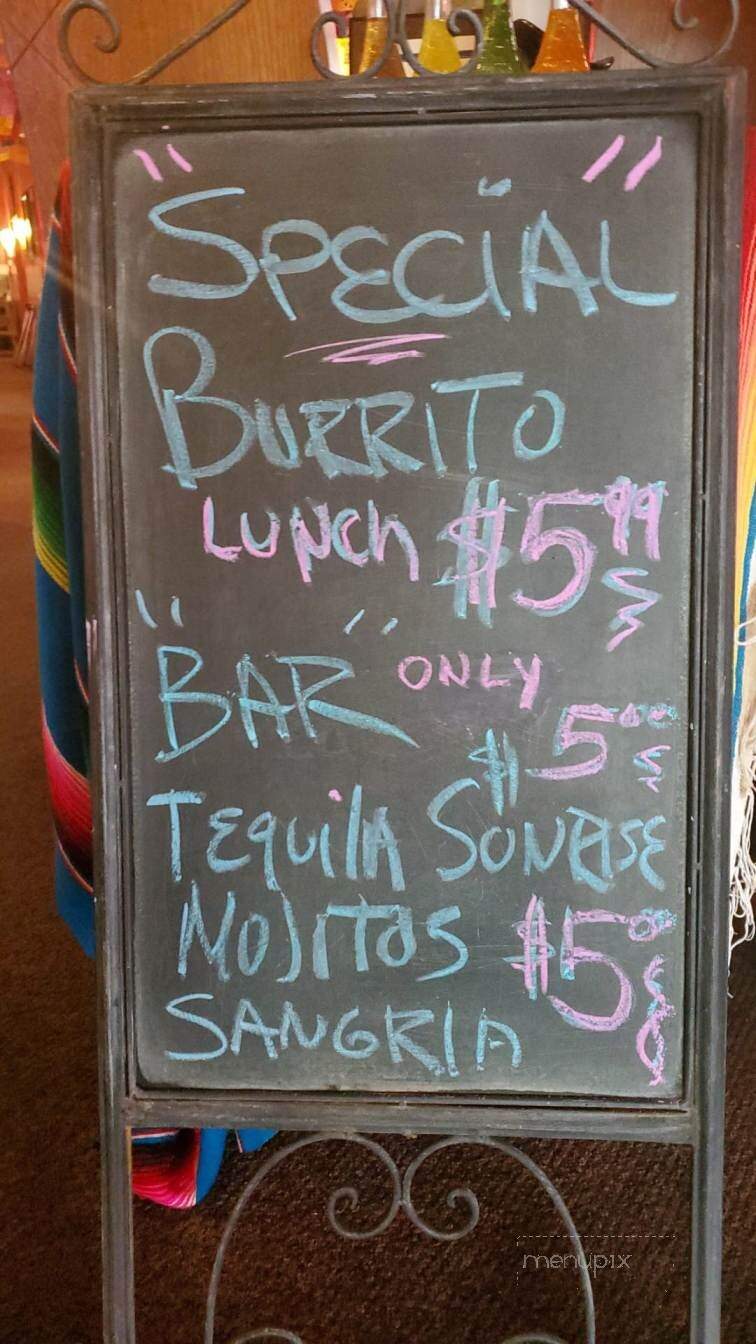 Torero's Mexican Restaurant - Goldsboro, NC menu_pic
