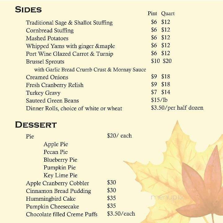 Cooked Goose - Westerly, RI menu_pic
