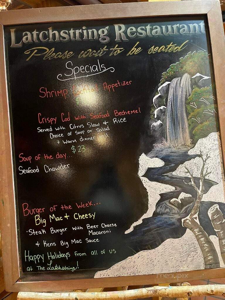 Latchstring Restaurant - Spearfish, SD menu_pic