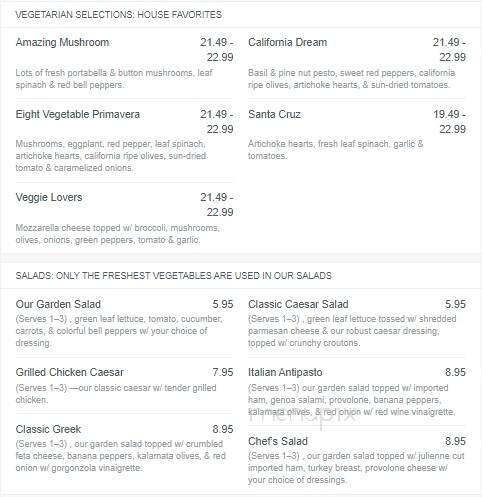 Ramunto's Silician Pizza - Middlebury, VT menu_pic