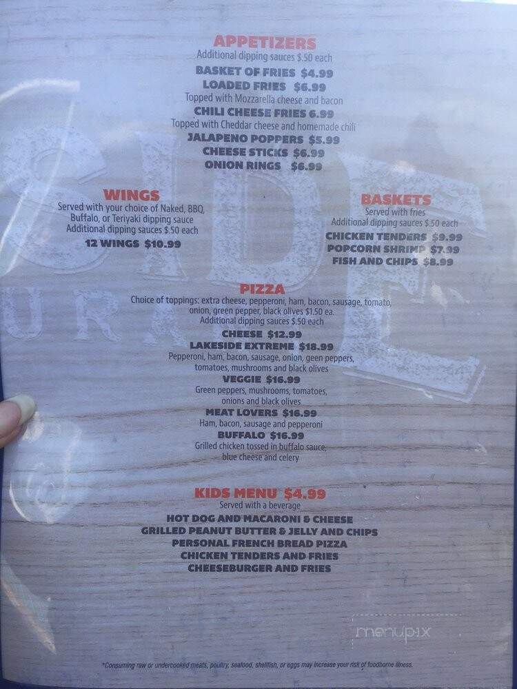 Lakeside Restaurant - Lanexa, VA menu_pic