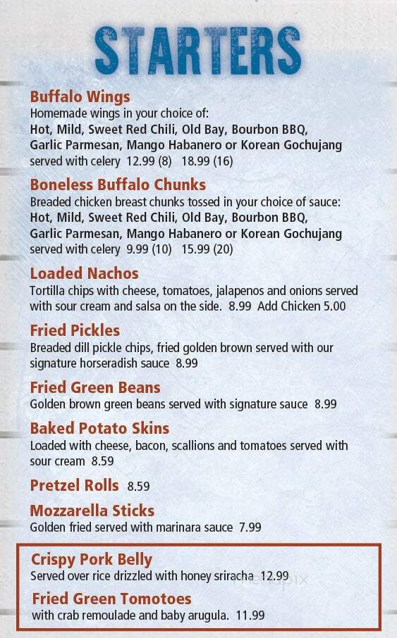 Steamers Seafood Restaurant - Chincoteague, VA menu_pic